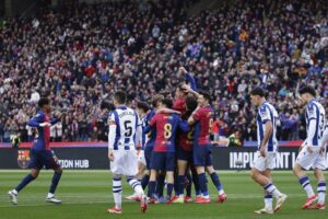 Barcelona Pesta Gol, Real Sociedad Tak Berdaya di Estadi Olimpic Lluis Companys